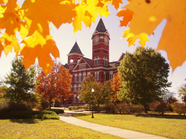 Samford Hall, located on College Street in Auburn, houses the University's administration.